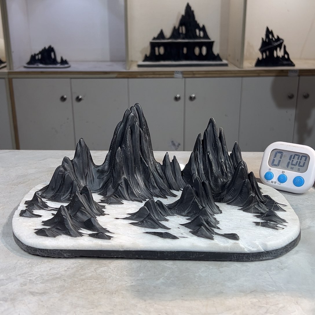 灵璧奇石博览会摆件我***兵