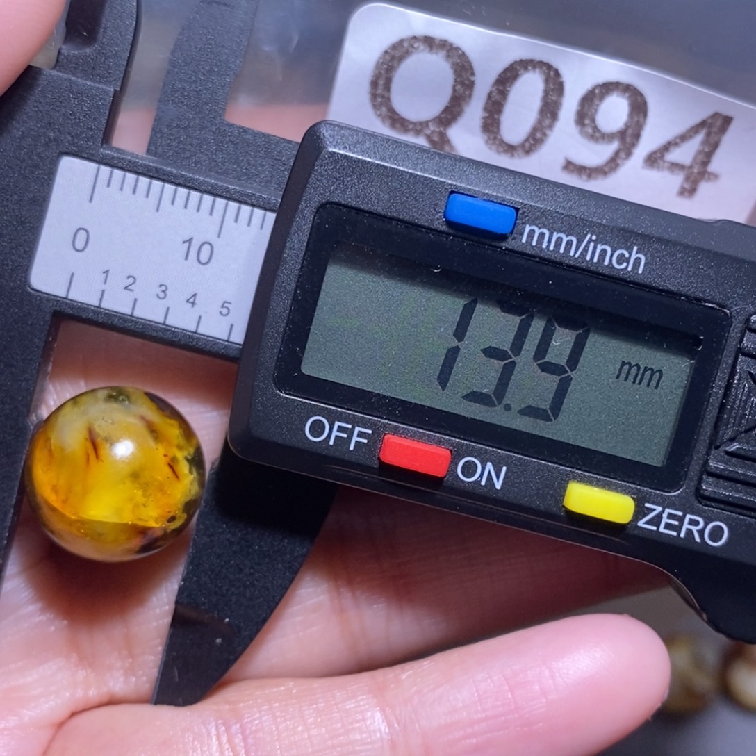 金珀18K金镶嵌裸石未镶嵌琥珀蜜蜡裸石