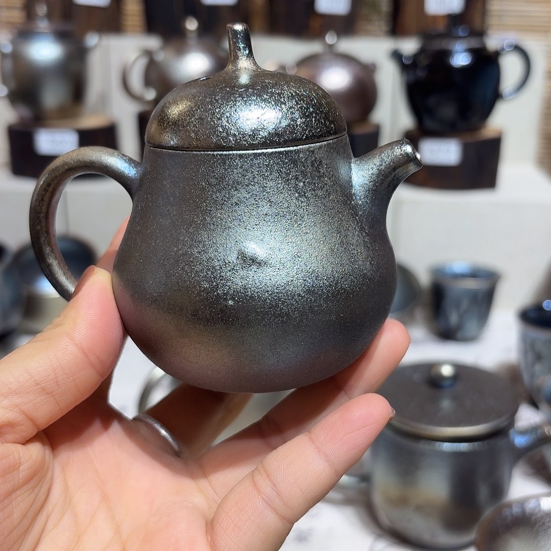 杯建水紫陶紫泥柴烧壶