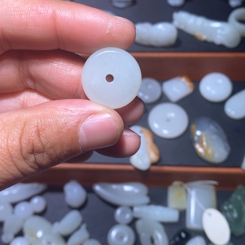 【闪购商品】和田玉白玉平安扣.料子细腻油润未镶嵌