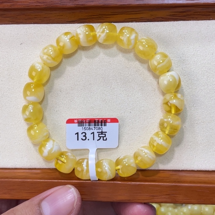 琥珀手链未镶嵌蜜蜡