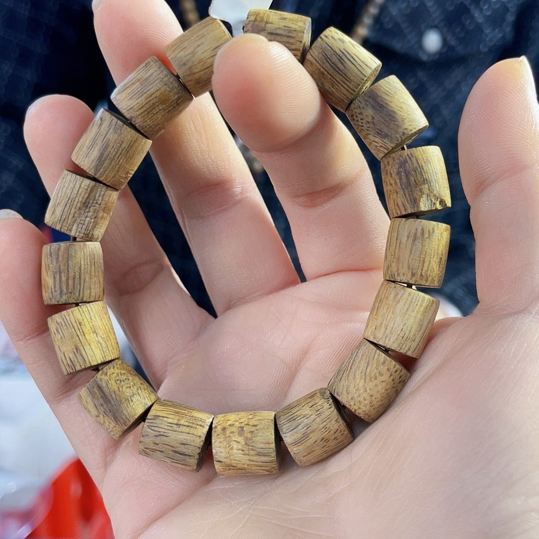 沉香手串棋楠乌身桶珠单圈1.1/11克多样性发一
