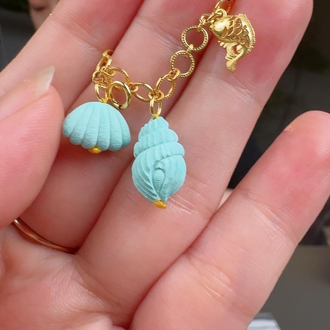 绿松石珠宝奇石18K金镶嵌