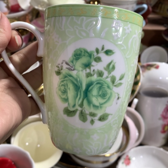 瓷片陶瓷杯子容量400毫升