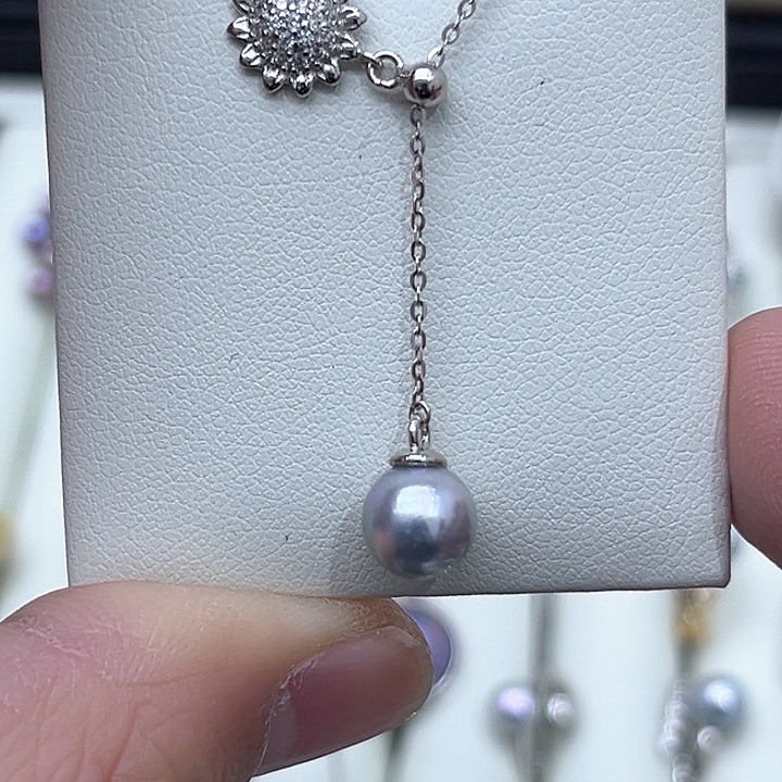 海水珍珠颈饰银S925镶嵌