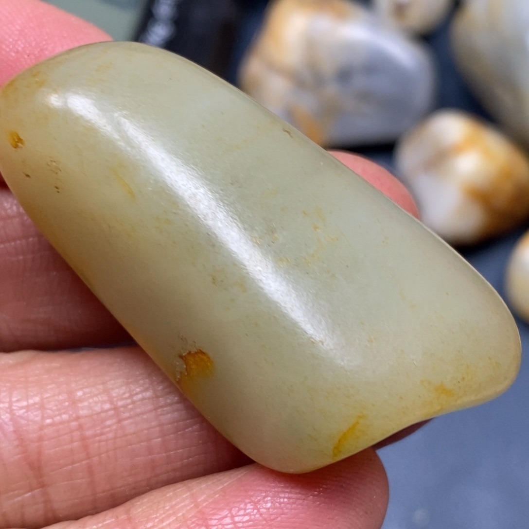 和田玉挂件足银镶嵌