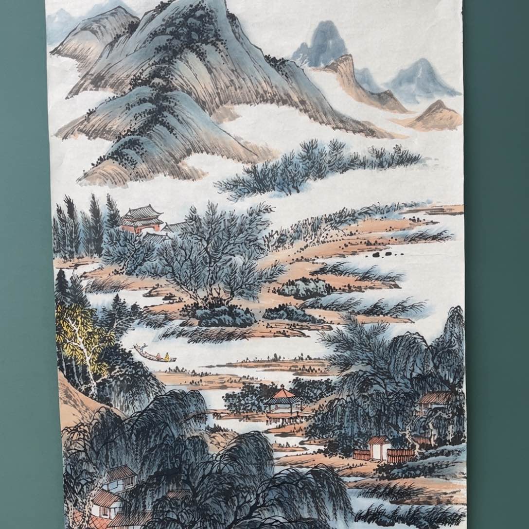 国画郑春青手绘作品