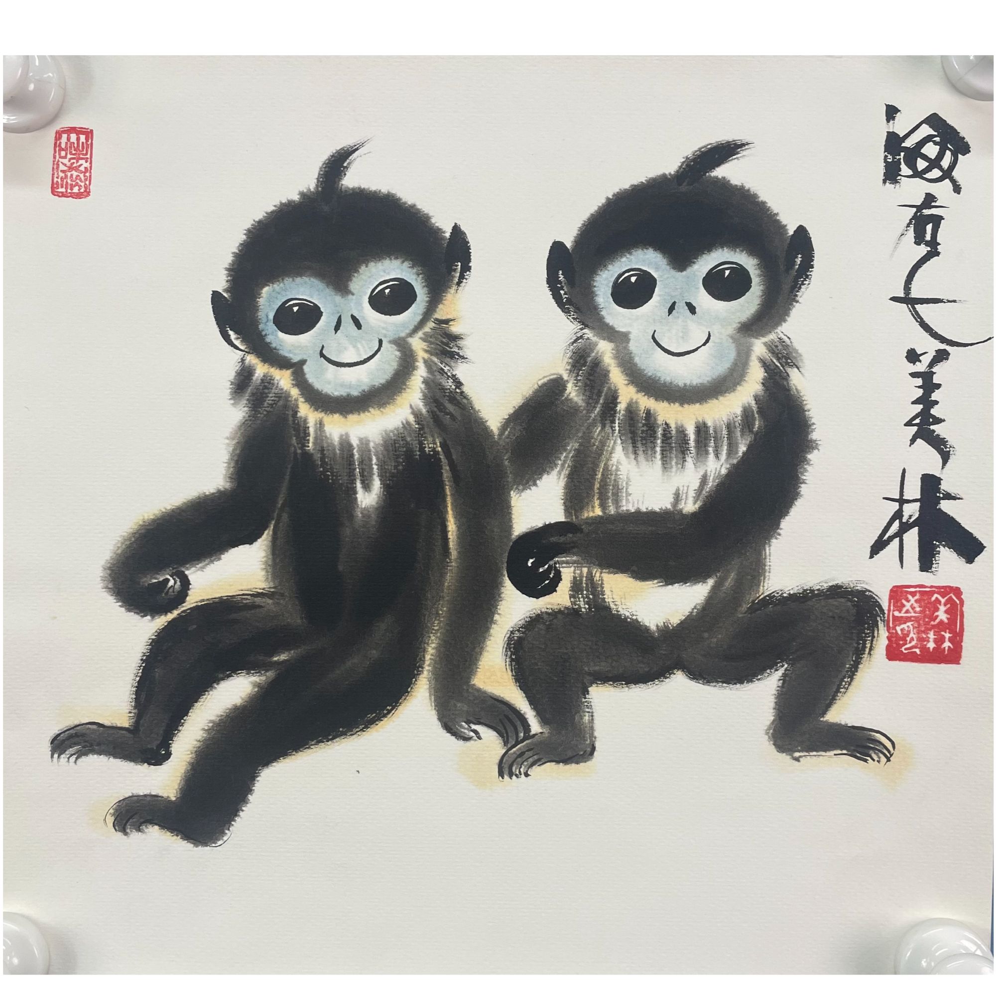 韩美林 卡纸猴 34*36cm 约 1.1平尺