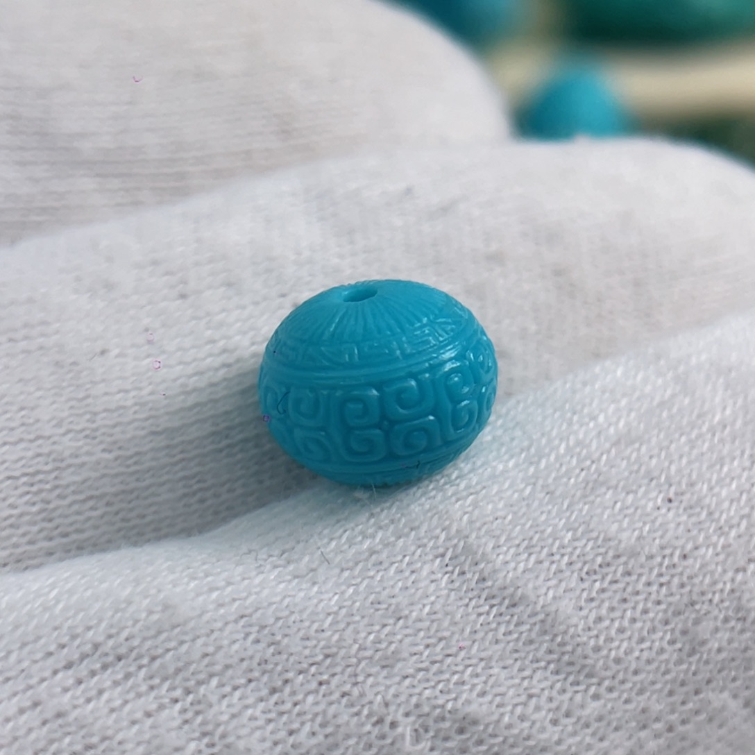 绿松石颈饰未镶嵌玩***球卡10-7.7