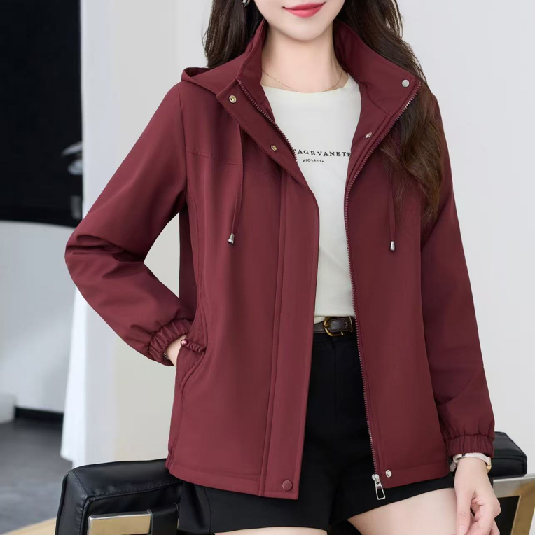 【源佳佳服饰】【8816休闲加绒外套】冬季加绒加厚保暖宽松连帽外套