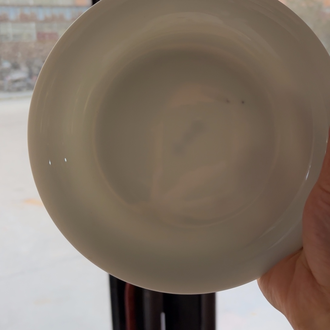 景德镇陶瓷7英寸盘不带玲珑四个微瑕