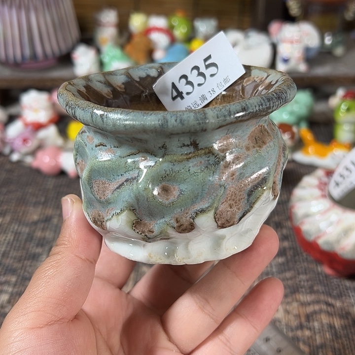 口6 手工花盆满30包邮