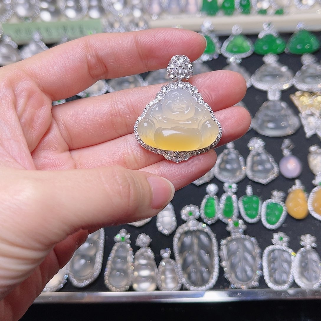 玛瑙/玉髓颈饰银S925镶嵌