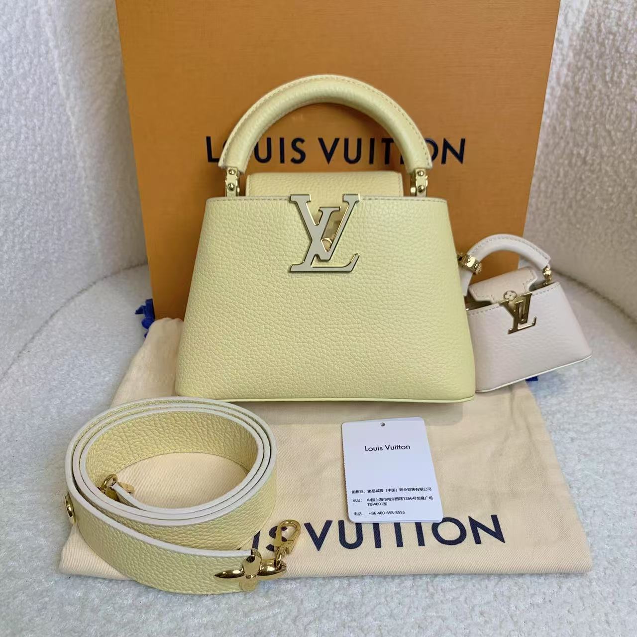 99新 LouisVuitton/路易威登 壹臻/子母capucines mini  18615282