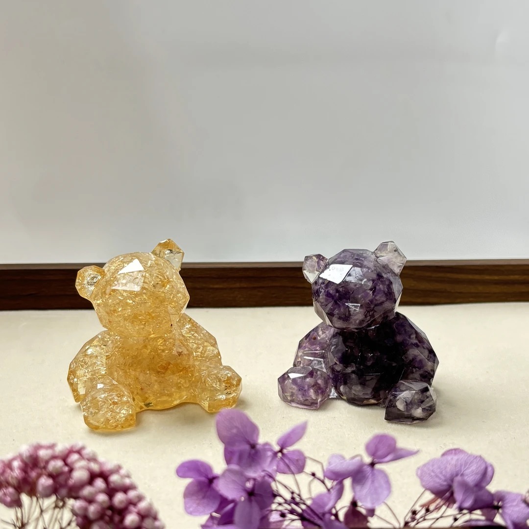 水晶小熊摆件多样性发货