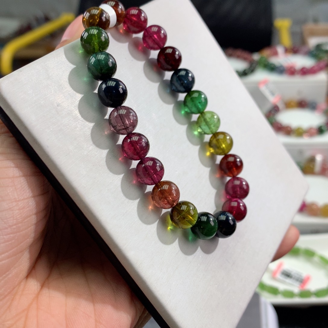 碧玺手链未镶嵌               8.7mm