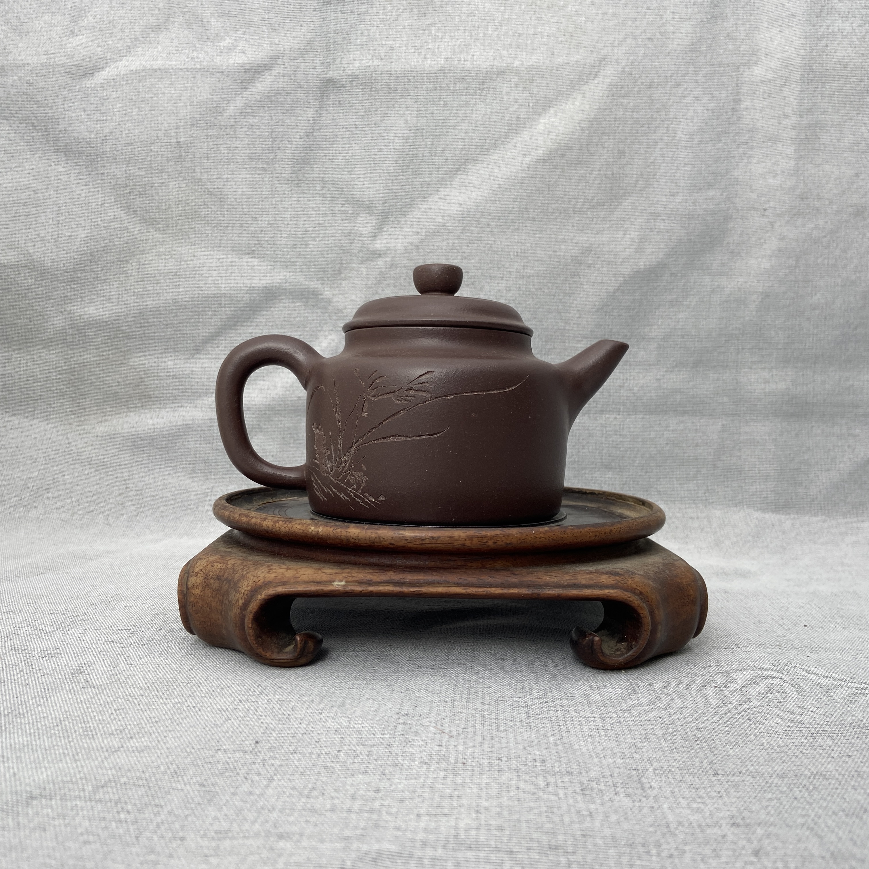 宜兴手工紫砂陶 茶壶GS3493-70