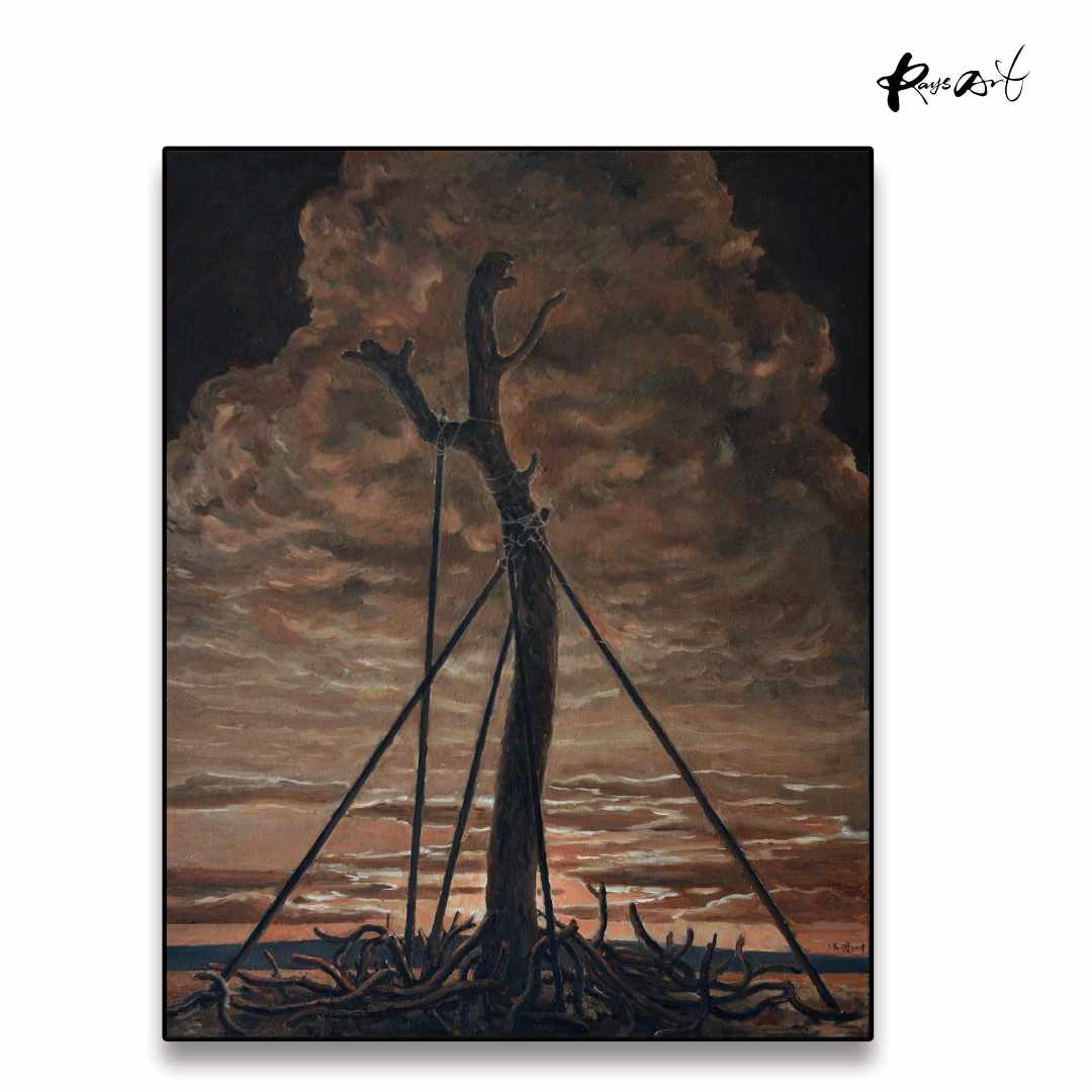 RaysArt艺术-冯渡 职业艺术家 绚丽的色彩 抽象布面油画原作收藏