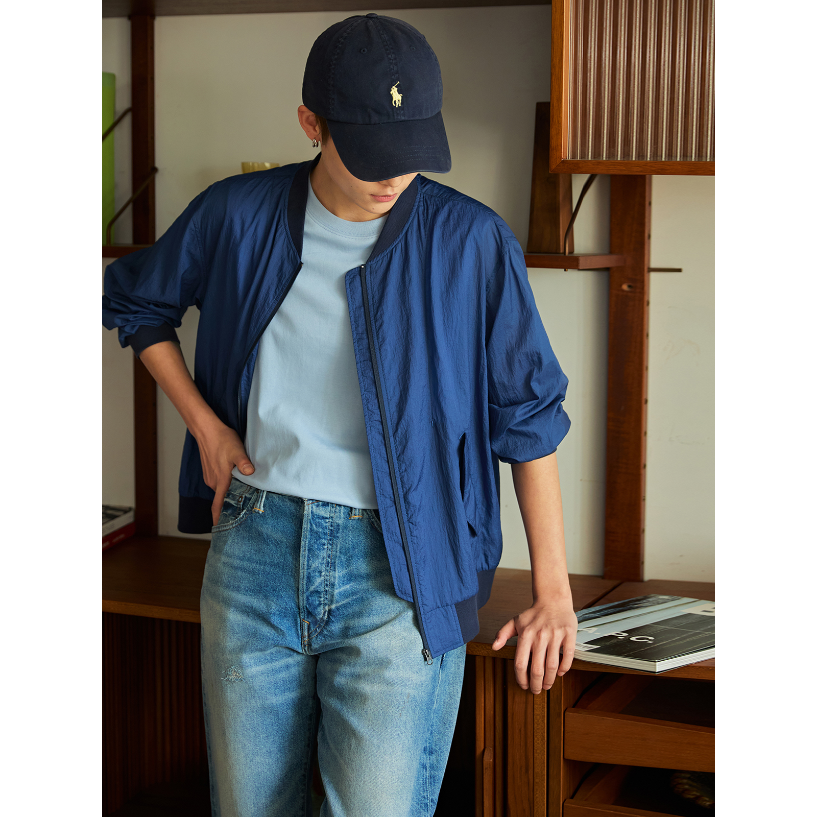 knighttom微肌理原纱UPF50+防泼水小个子中性风防晒棒球服5158