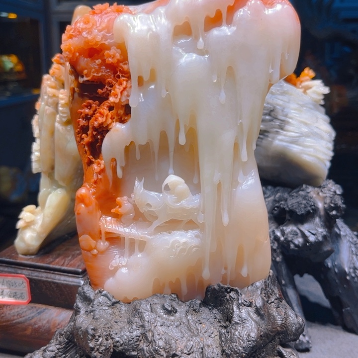 寿山石林**步寿山石雕刻艺术品