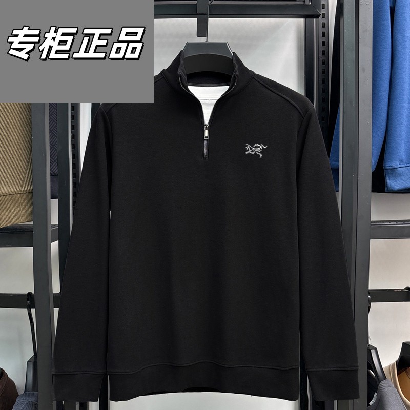 奥莱撤柜鸟家长袖卫衣男青中年户外运动半拉链保暖打底德绒抓绒衫