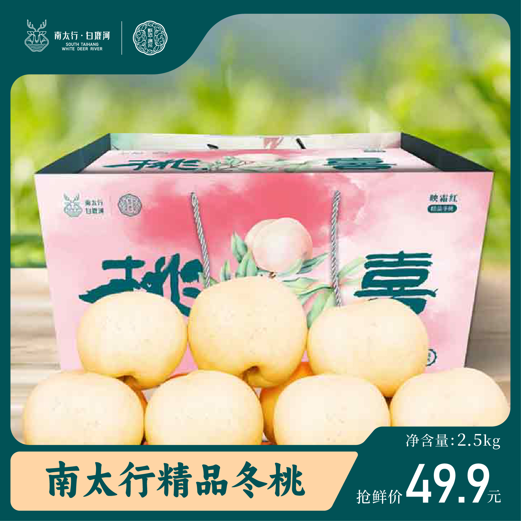 【甄选源采】映霜红南太行精品冬桃精装5斤