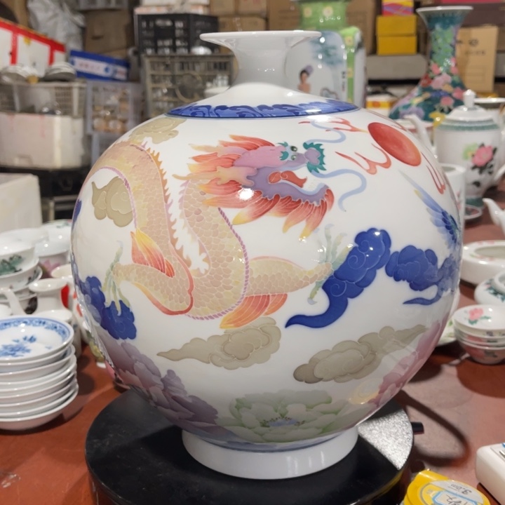 醴陵高温瓷釉下手绘11寸剑****里