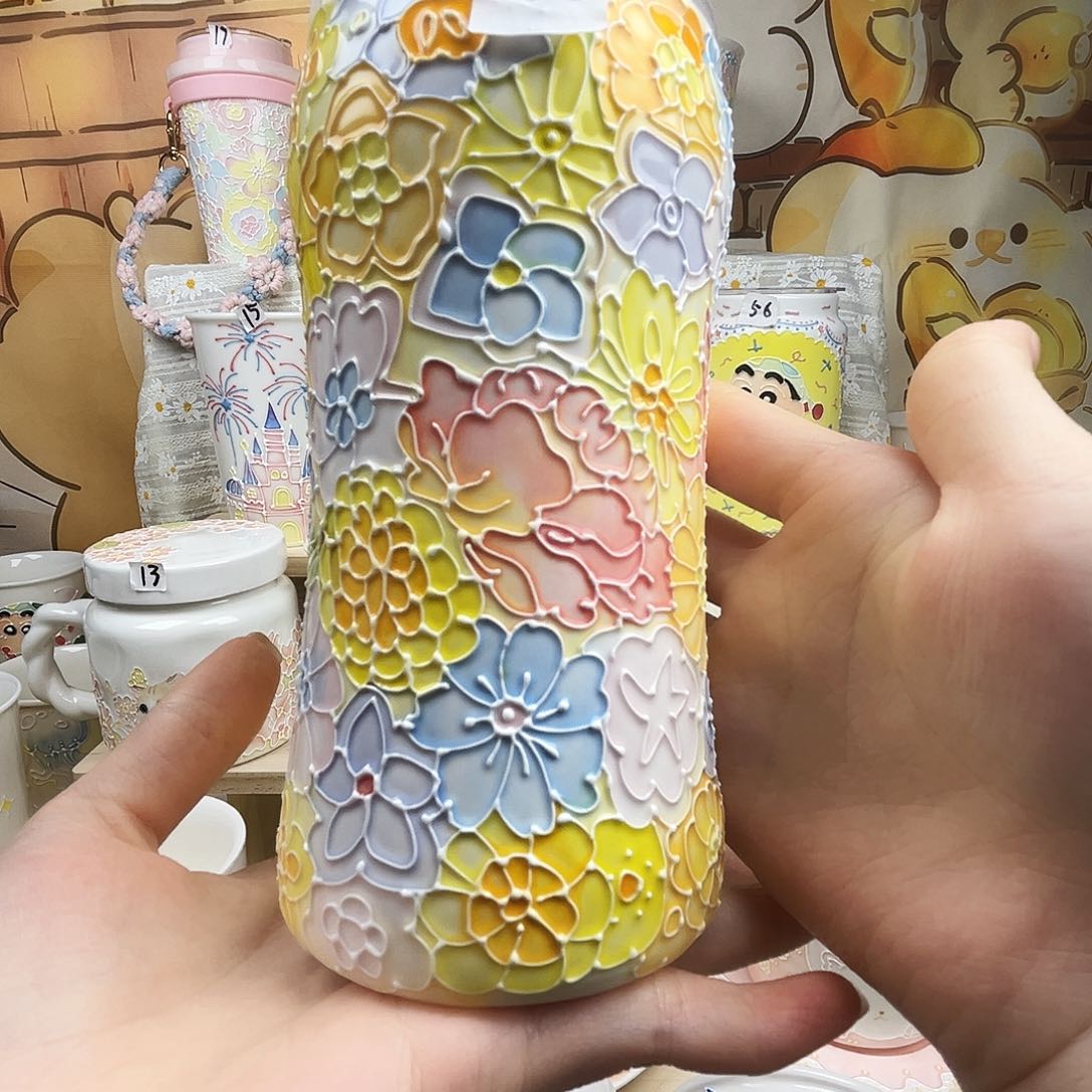 陶瓷便携款景德镇手绘陶瓷杯