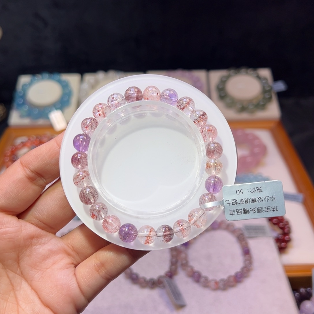 水晶手串未镶嵌?*超七8.2m m