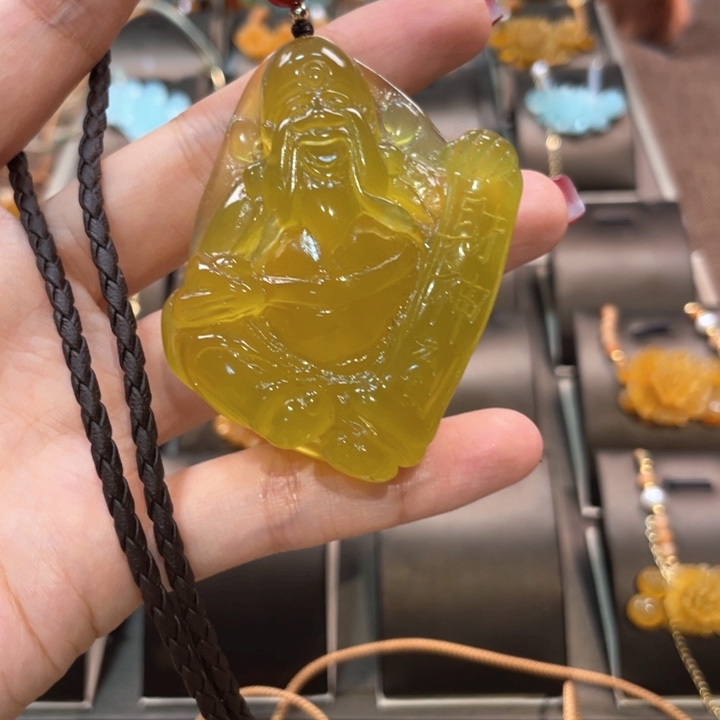 蛇纹石玉未镶嵌吊坠(赠链)