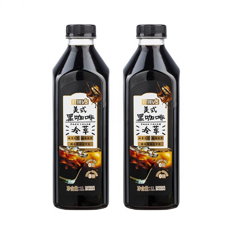 【2瓶】叮咚V5美式黑咖啡 1L/瓶