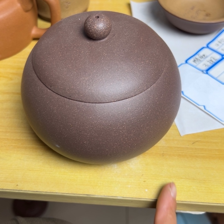 茶壶紫砂紫泥半手650