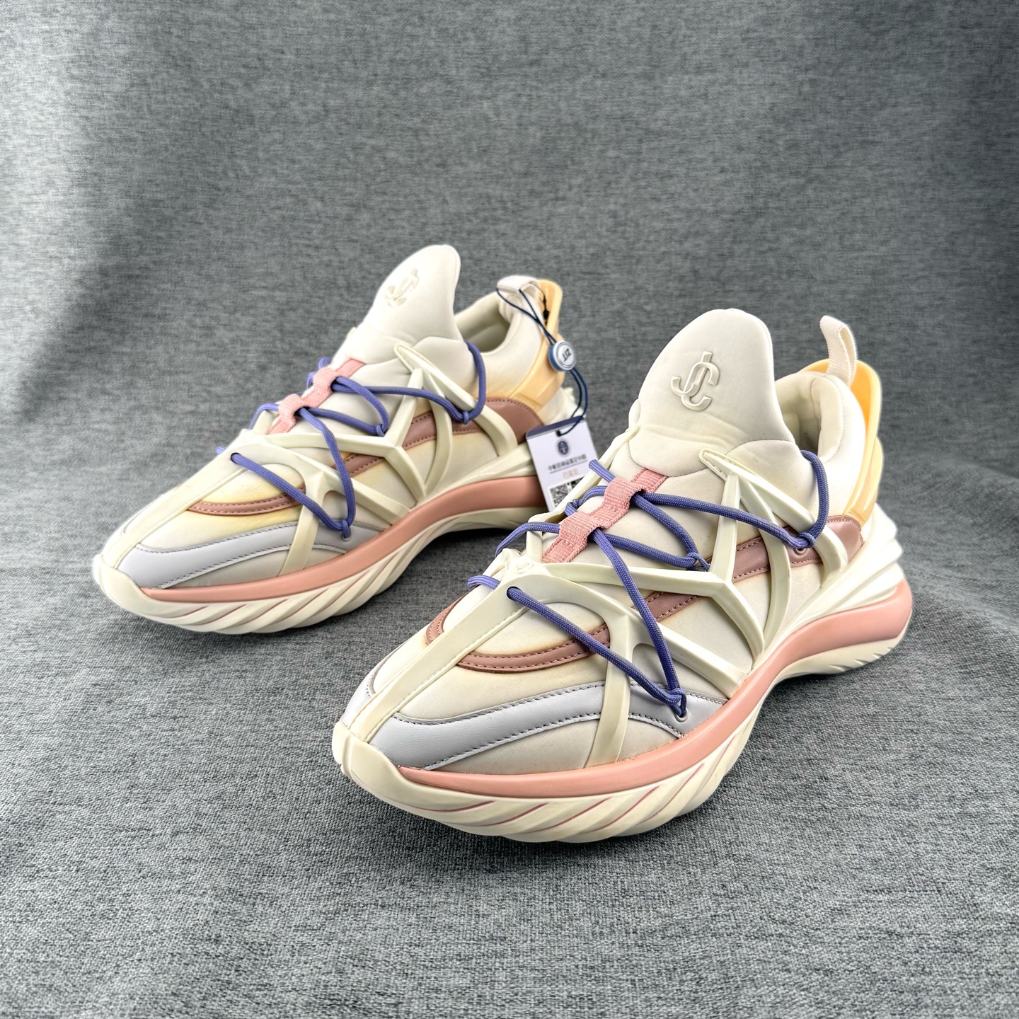 99新 JIMMY CHOO/吉米周 周仰杰 37.5码 低帮生活休闲鞋 D0866