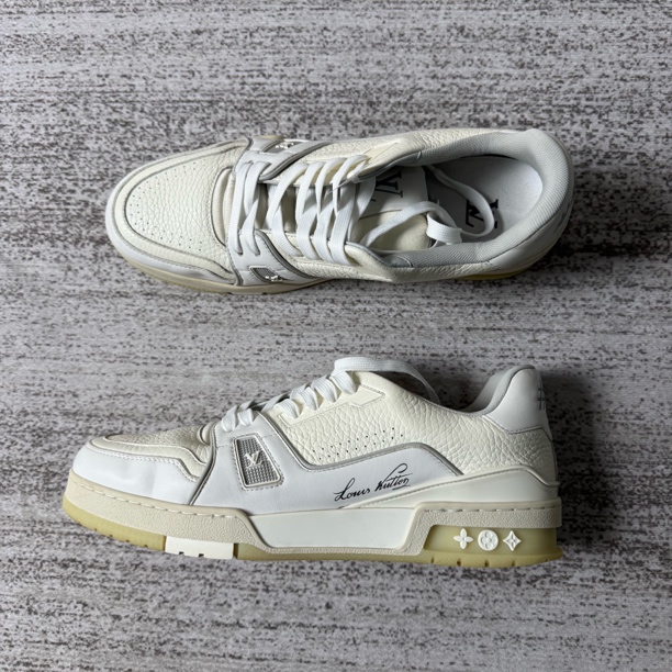 95新 LouisVuitton/路易威登 Trainer印花低帮板鞋/9.5码/8673