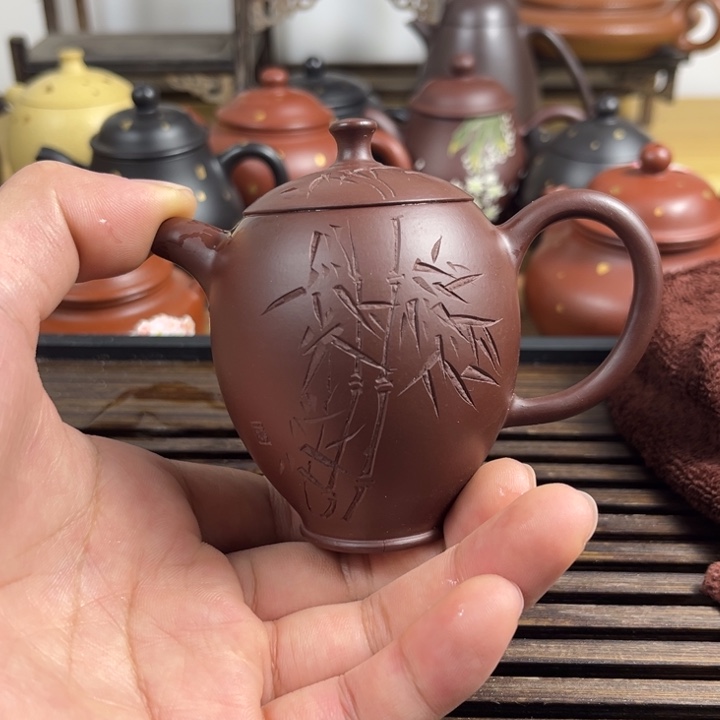 紫砂茶壶原矿紫砂半手工制作