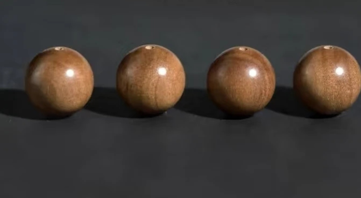 沐香手作印度迈索尔老山檀6mm单颗散珠