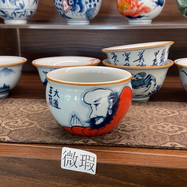 釉下老陶泥手工绘制