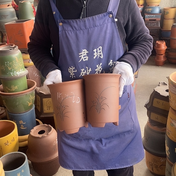 紫砂花盆紫砂花盆