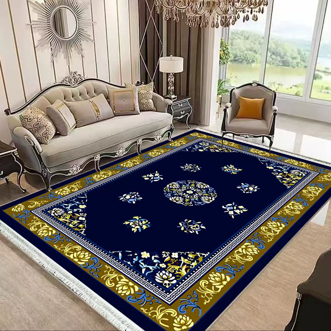 拉萨发货西藏包邮家用房间客厅藏式民族风防滑仿羊绒地毯