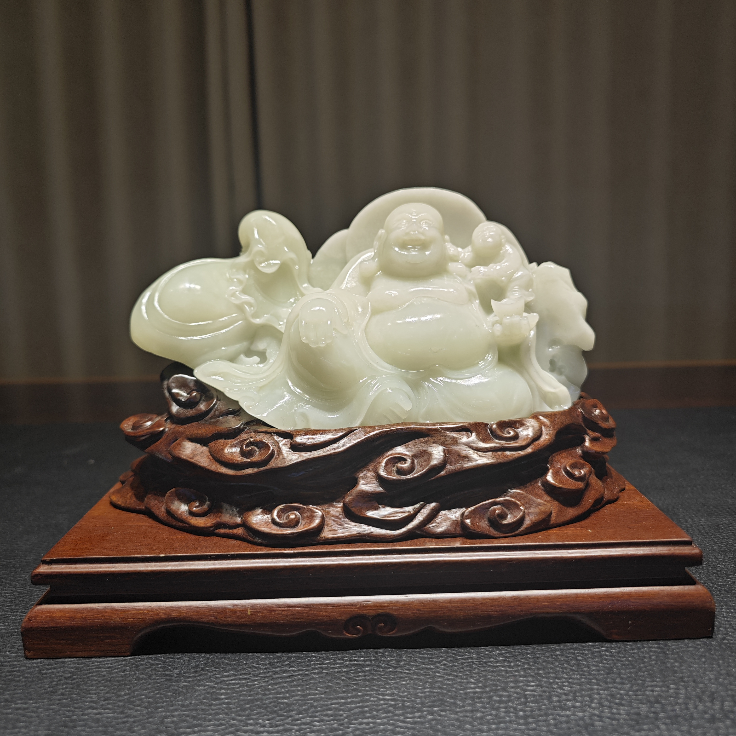 Z2506016696【和田玉摆件】弥勒佛