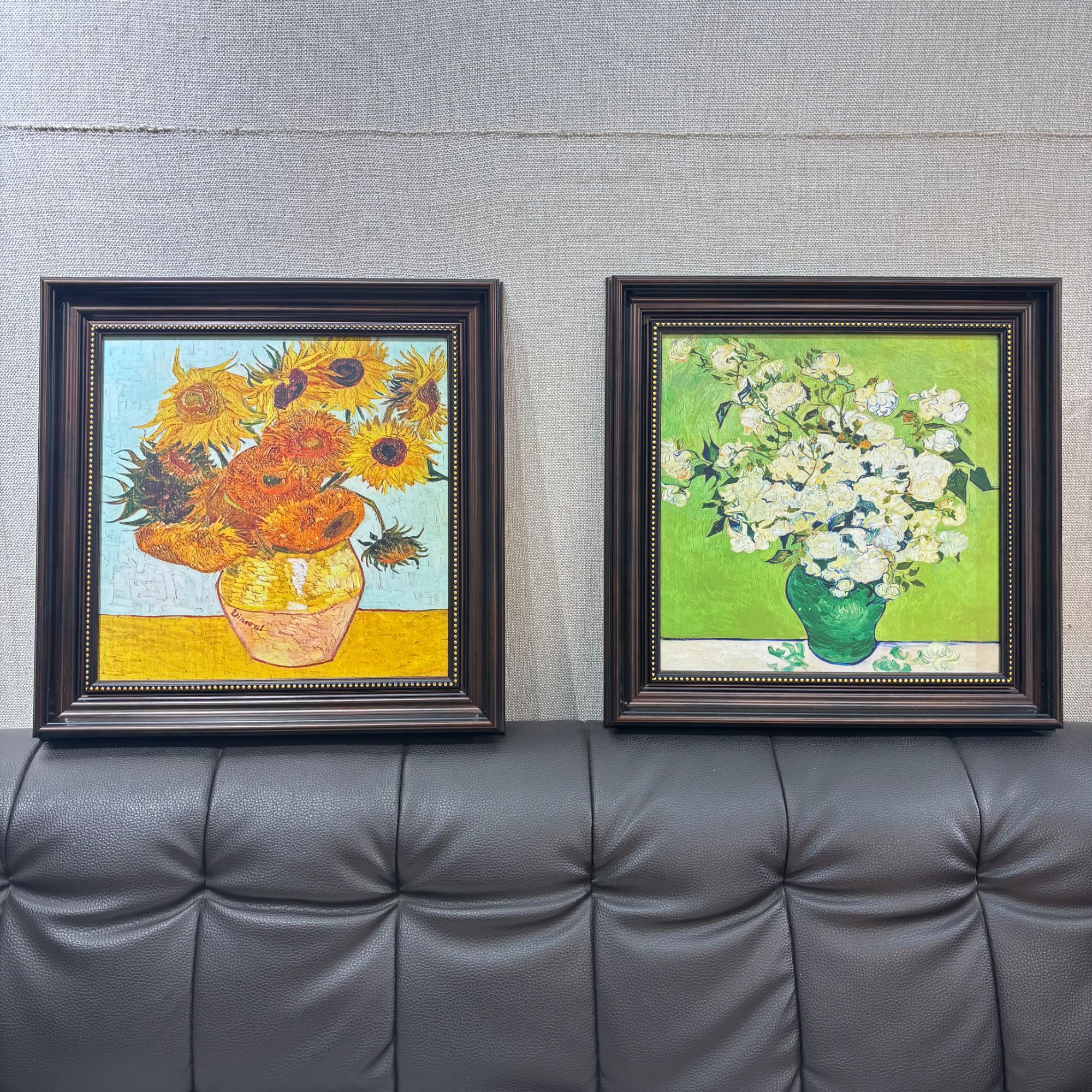 044大气感复古餐厅装饰画梵高油画中古风客厅艺术挂画玄关挂画高