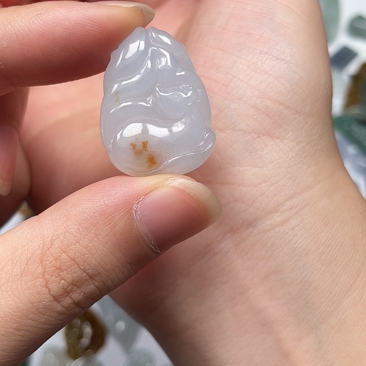 翡翠未镶嵌颈饰翡翠挂饰13