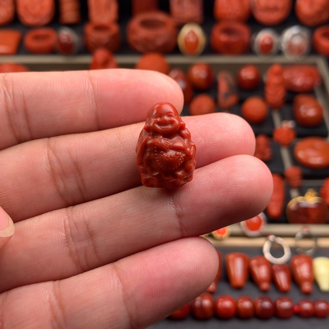 南红玛瑙象神13+未镶嵌琳*