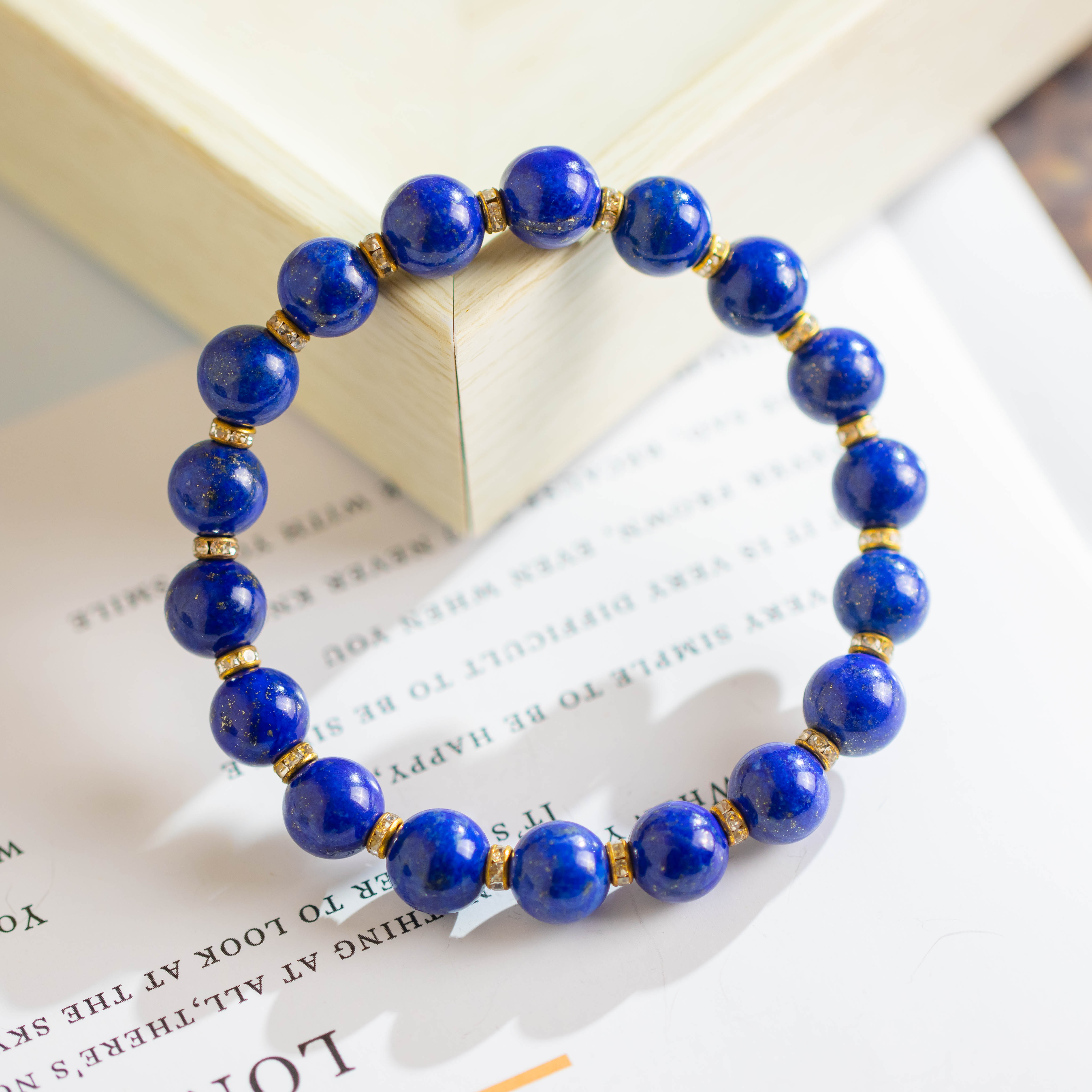 青金石百搭单圈手串