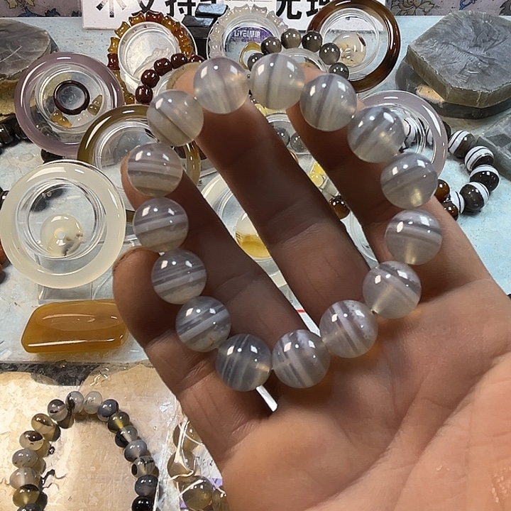 玛瑙/玉髓未镶嵌手链