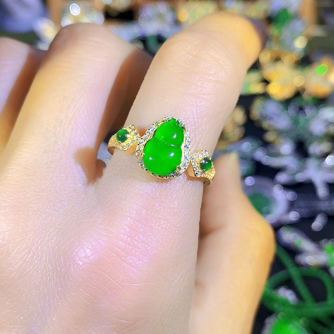 吊坠(不含链)银S925镶嵌翡翠