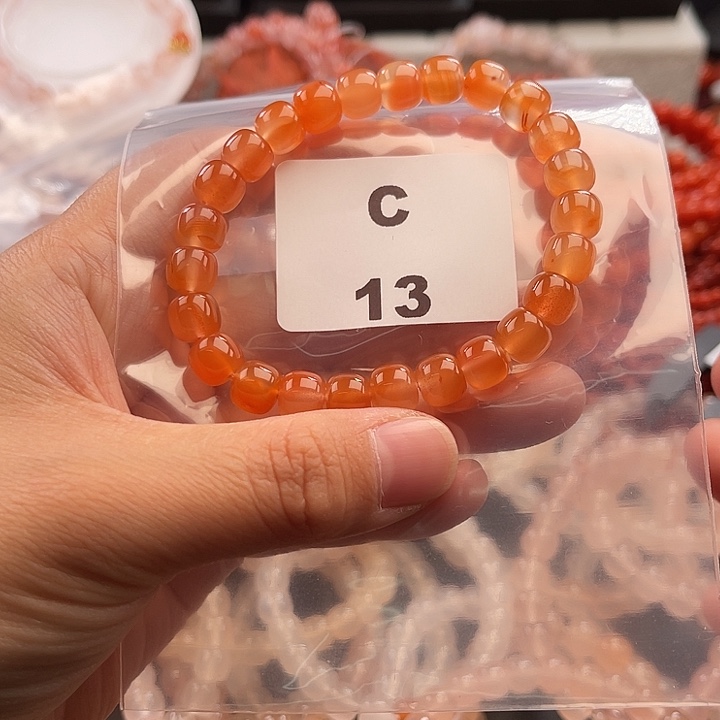 南红玛瑙未镶嵌多样性发货默认微瑕称重8mm