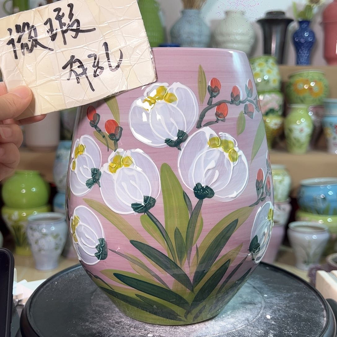 景德镇陶瓷花盆花器瑕258