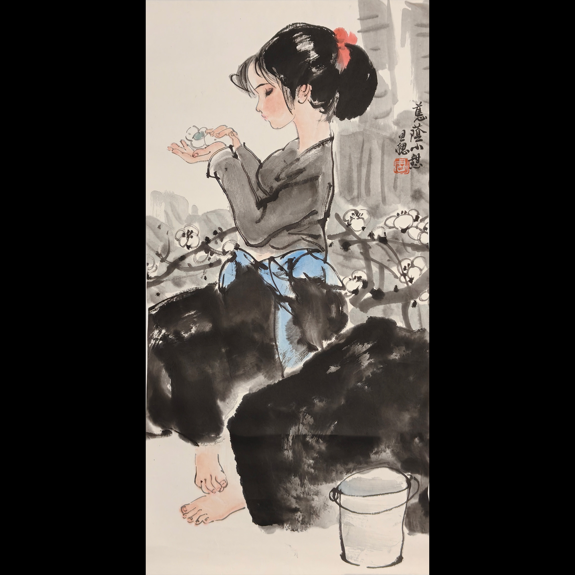 Lot.0807   周思聪《人物》托底69*34cm  约2平尺