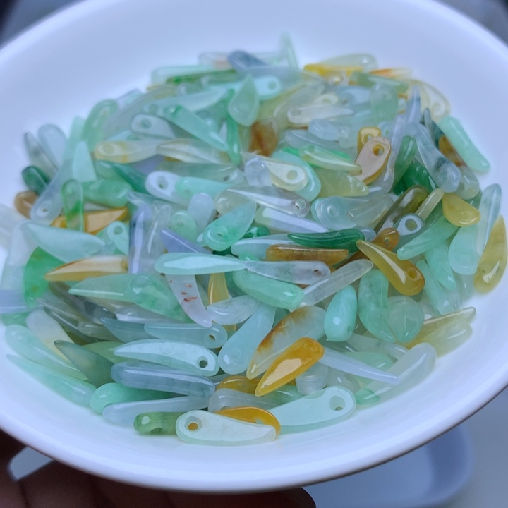 散珠翡翠冰三彩小辣椒10个